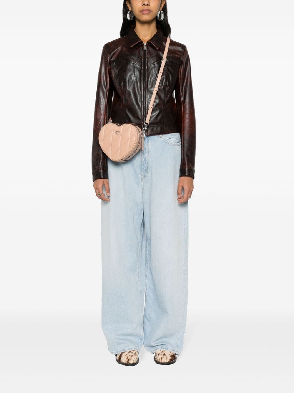 Coach Heart quilted cross body bag - Image 2