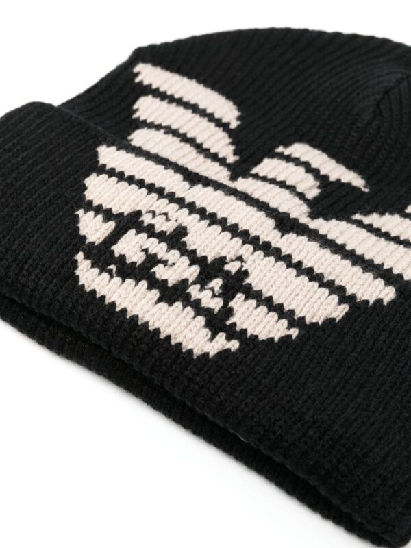 Emporio Armani logo-intarsia ribbed-knit beanie - Image 2
