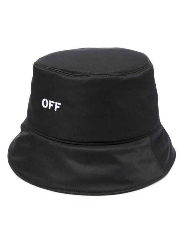 Off-White logo-embroidered bucket hat