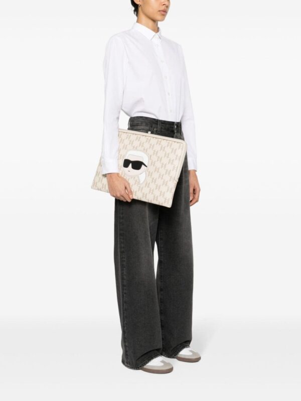 Karl Lagerfeld large K/Ikonik 2.0 clutch bag - Image 2