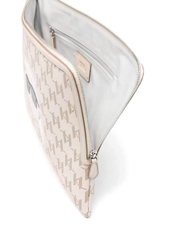 Karl Lagerfeld large K/Ikonik 2.0 clutch bag - Image 5