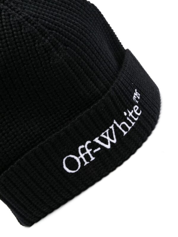 Off-White logo-embroidered beanie - Image 2