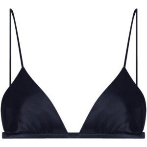 Alberta Ferretti satin triangle bralette