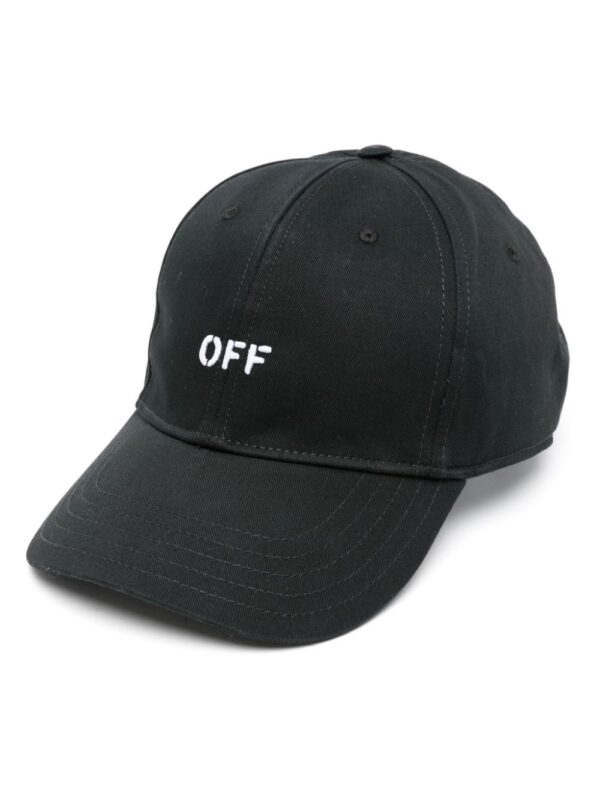 Off-White logo-embroidered cotton baseball cap