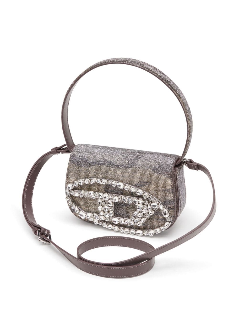 Diesel 1DR lurex shoulder bag - Image 3