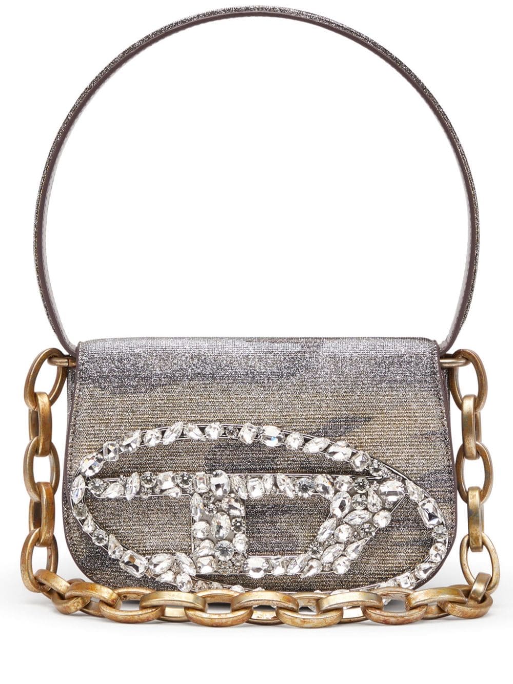 Diesel 1DR lurex shoulder bag