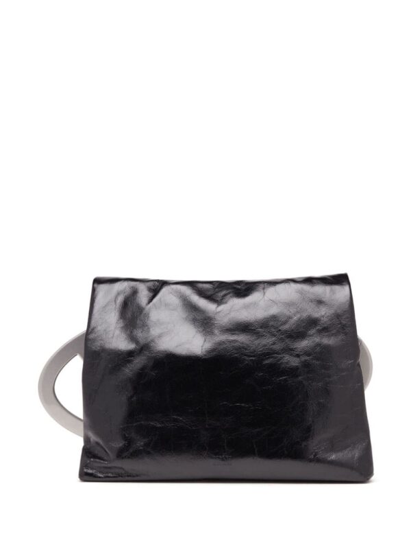 Diesel logo-plaque leather pouch - Image 3