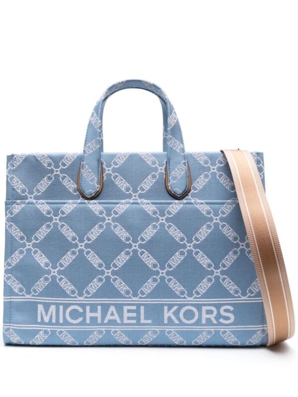 Michael Michael Kors monogram-jacquard denim tote bag