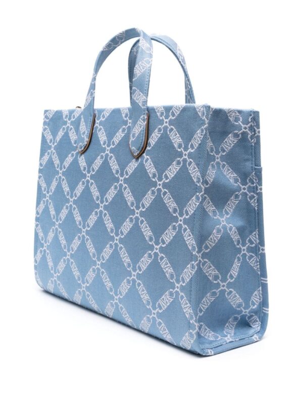 Michael Michael Kors monogram-jacquard denim tote bag - Image 3