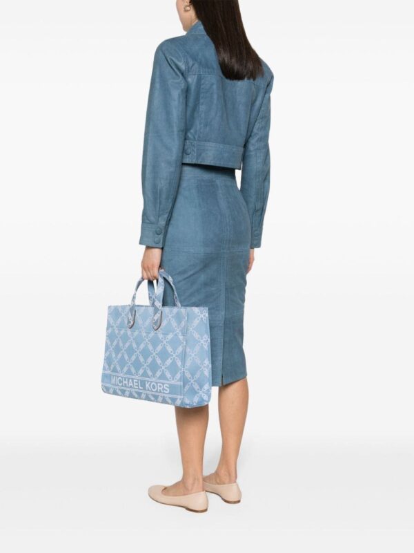 Michael Michael Kors monogram-jacquard denim tote bag - Image 2