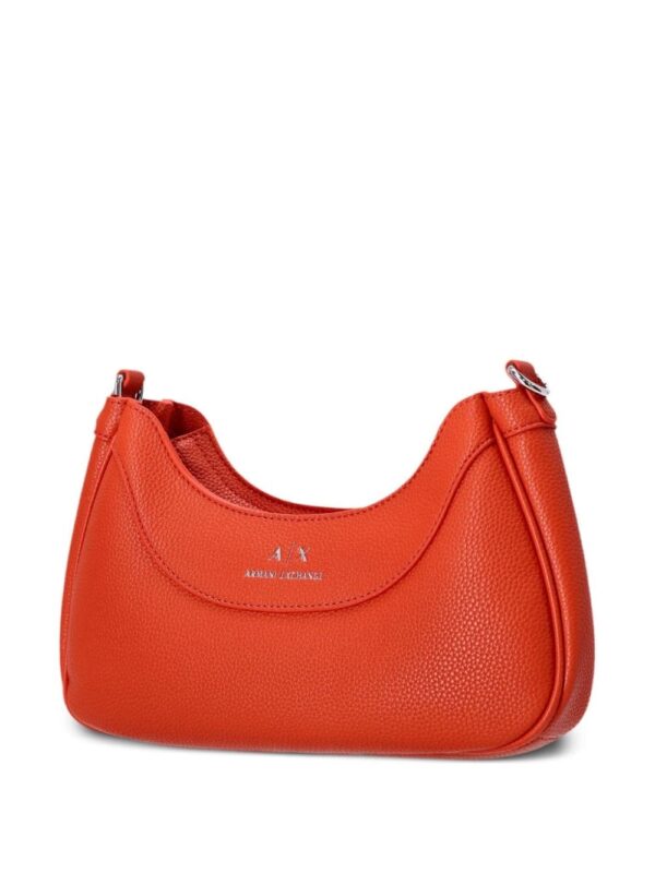 Armani Exchange debossed-logo leather shoulder bag - Image 3