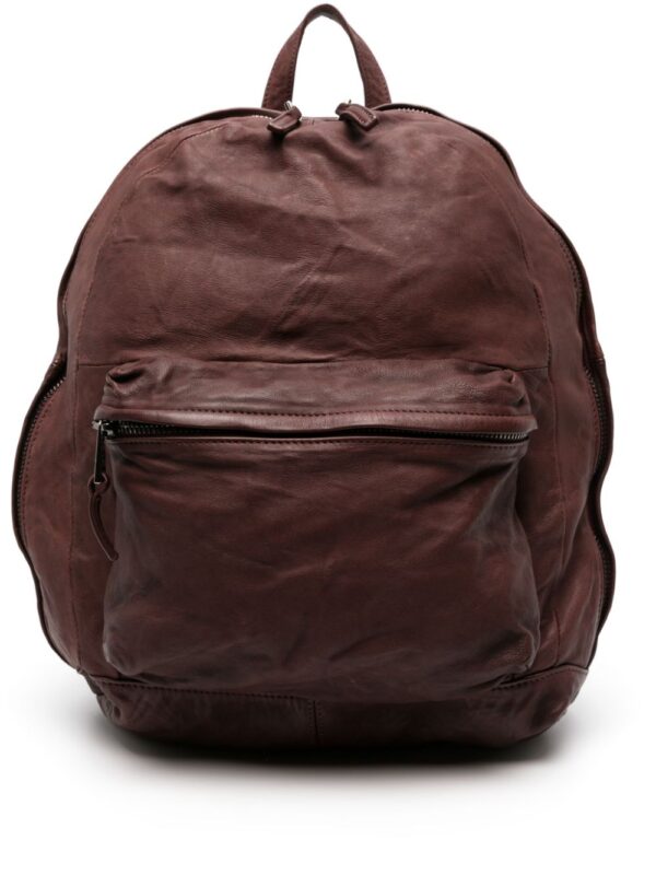Giorgio Brato zip-up leather backpack
