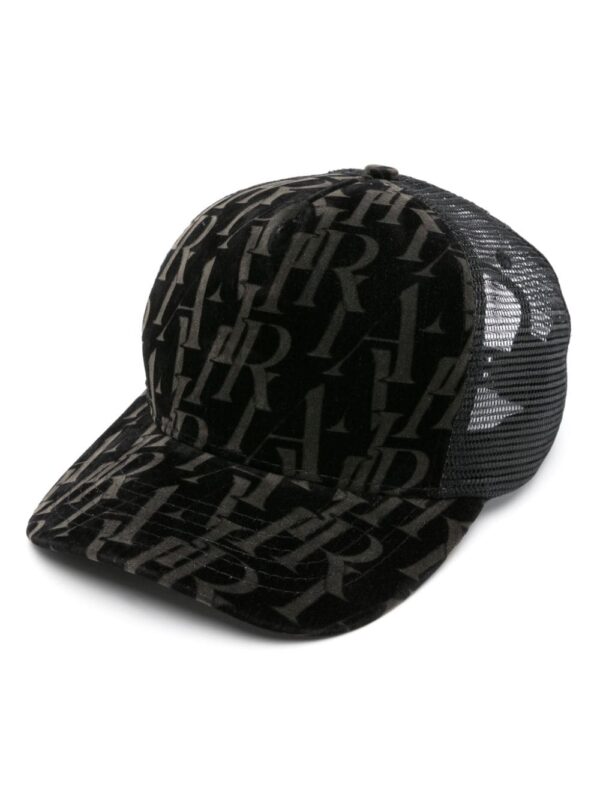AMIRI monogram velvet baseball cap