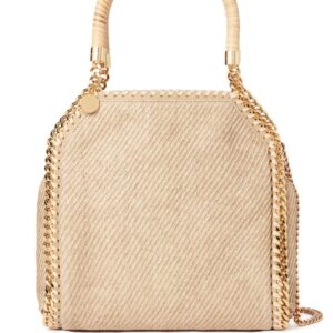 Stella McCartney mini Falabella raffia tote bag
