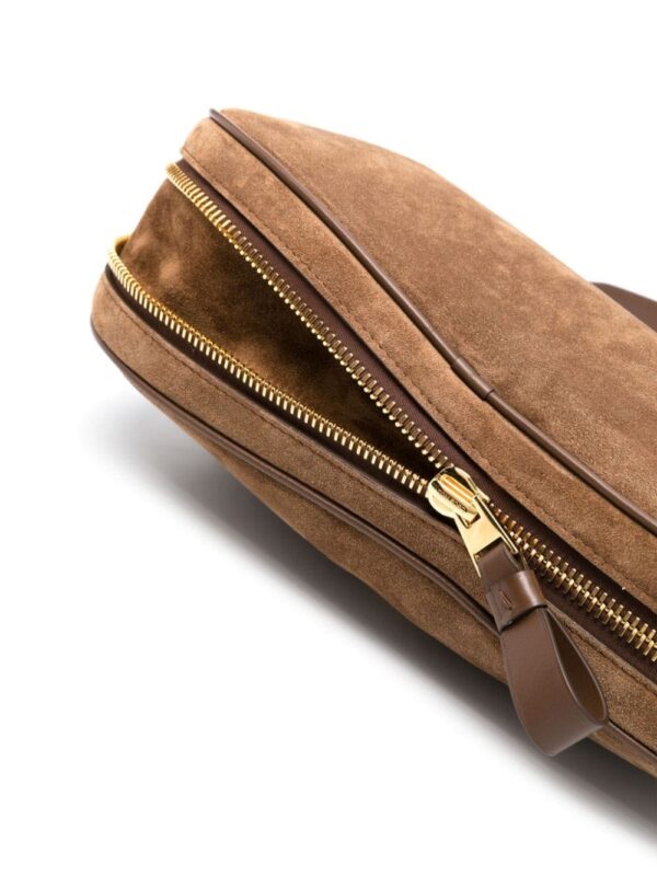 TOM FORD medium Monarch suede shoulder bag - Image 4