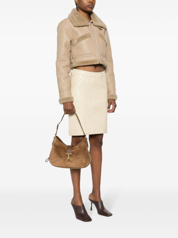 TOM FORD medium Monarch suede shoulder bag - Image 2