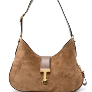 TOM FORD medium Monarch suede shoulder bag