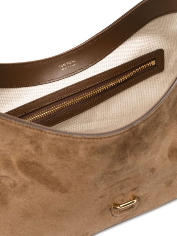 TOM FORD medium Monarch suede shoulder bag - Image 5
