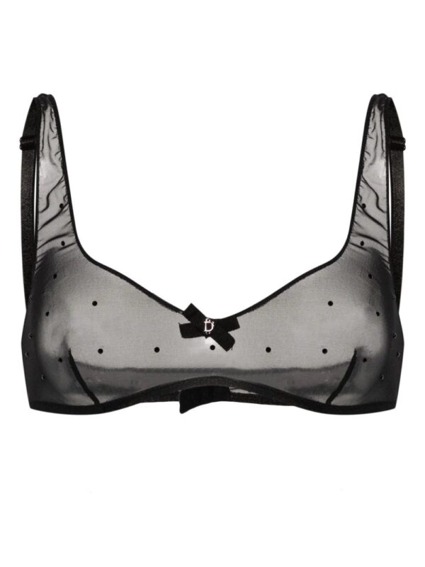 DSQUARED2  sequined semi-sheer bra