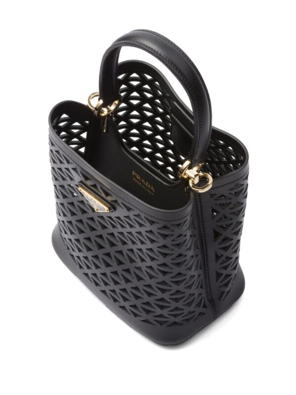 Prada mini Panier leather tote bag - Image 5