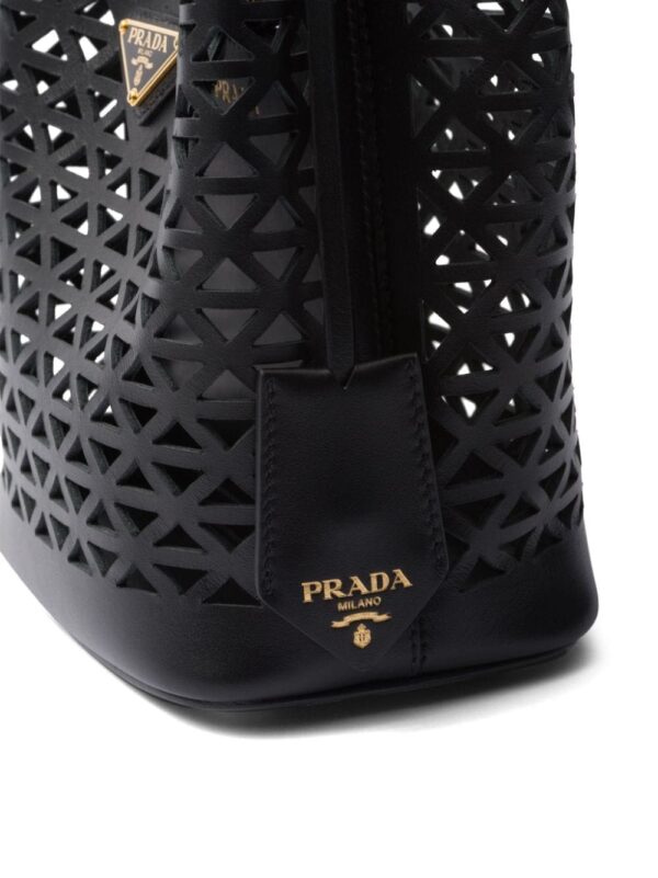 Prada mini Panier leather tote bag - Image 4