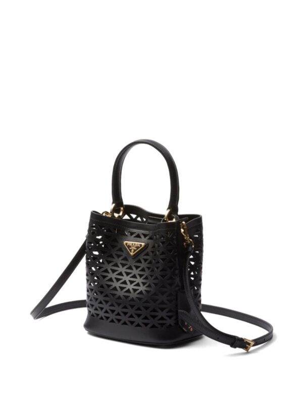 Prada mini Panier leather tote bag - Image 3