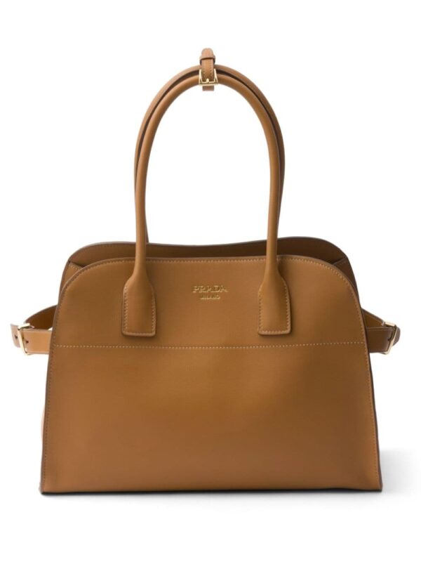 Prada medium leather tote bag
