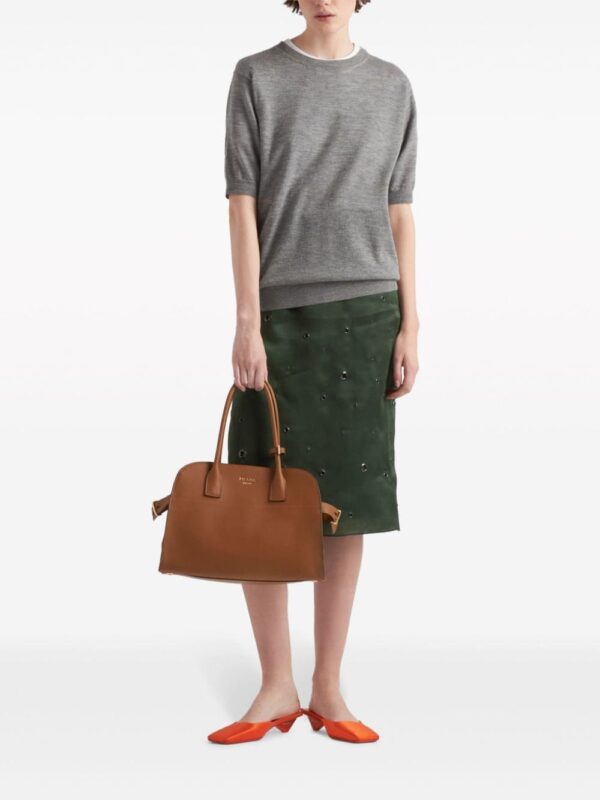 Prada medium leather tote bag - Image 2