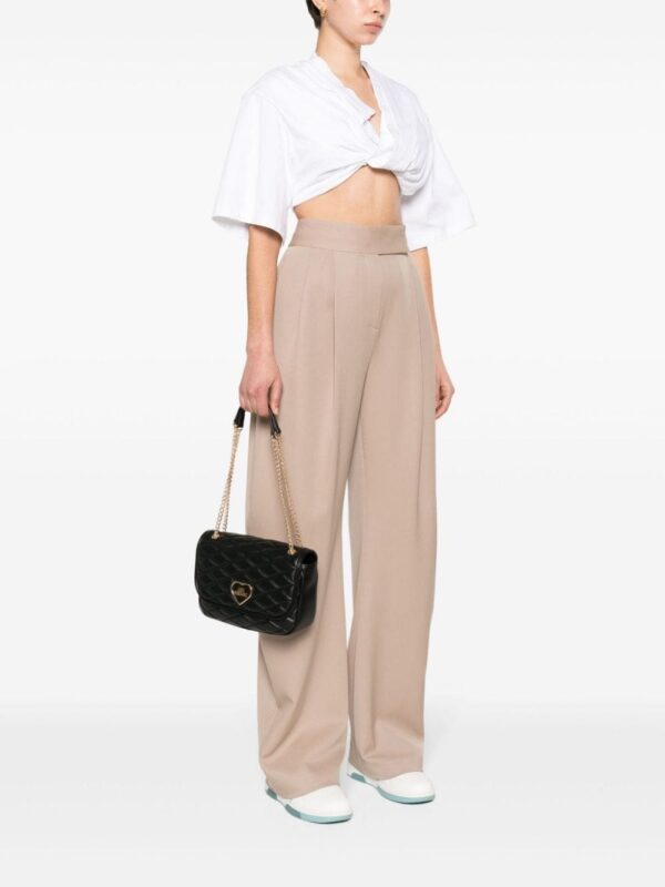 Love Moschino logo-lettering matelassé shoulder bag - Image 2