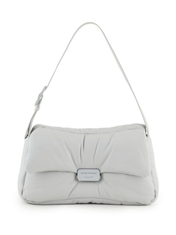 Emporio Armani logo-plaque leather shoulder bag