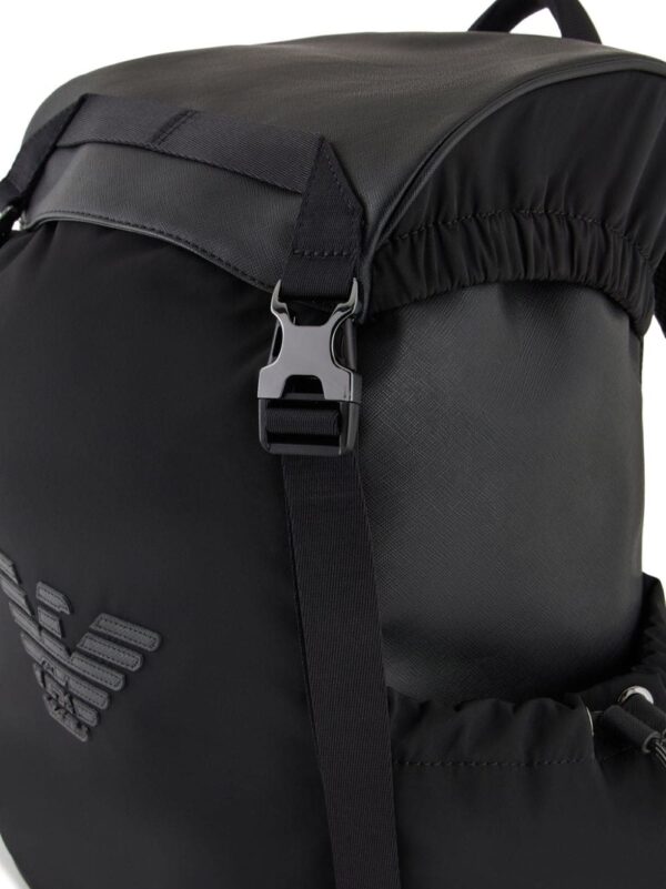 Emporio Armani logo-appliqué backpack - Image 3