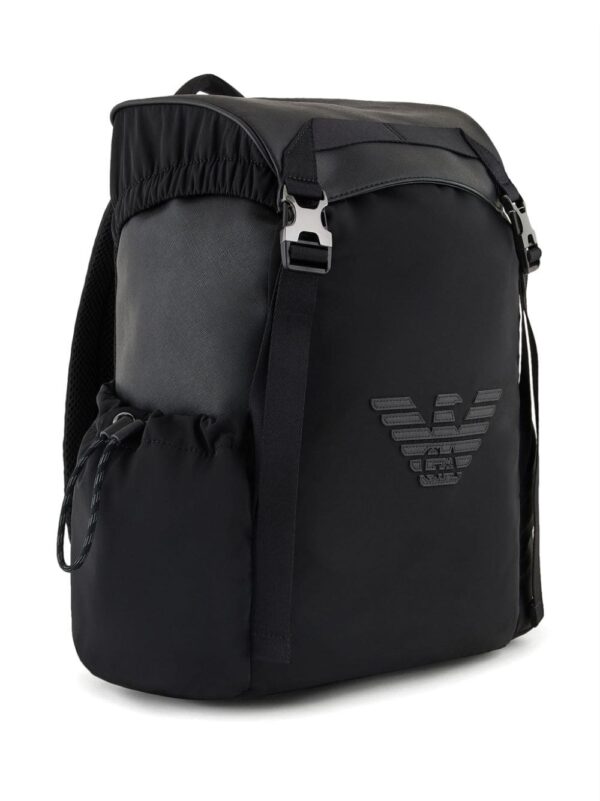 Emporio Armani logo-appliqué backpack - Image 5