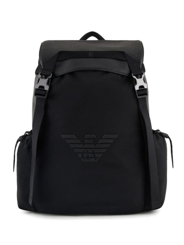 Emporio Armani logo-appliqué backpack