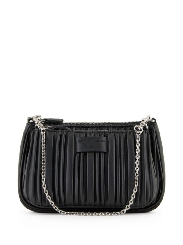 Emporio Armani ASV pleated double mini bag