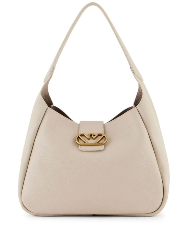 Emporio Armani logo-plaque leather shoulder bag