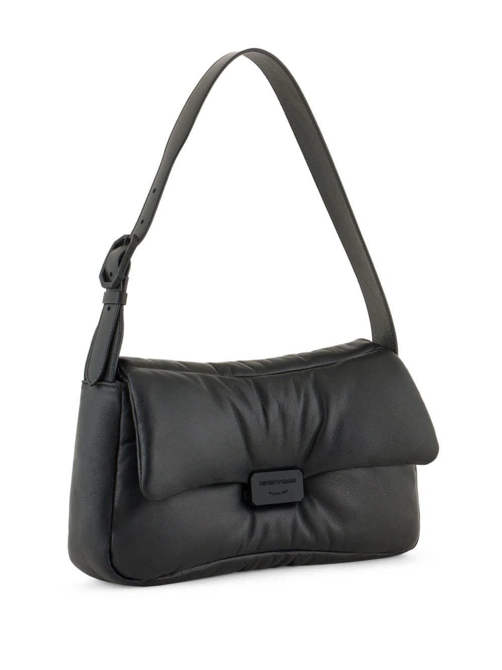 Emporio Armani logo-plaque leather shoulder bag - Image 2