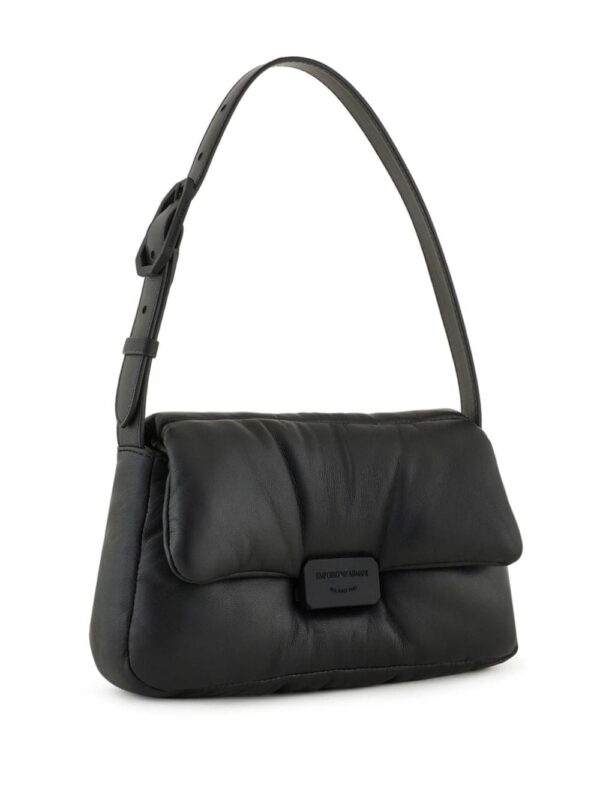 Emporio Armani logo-plaque leather shoulder bag - Image 3
