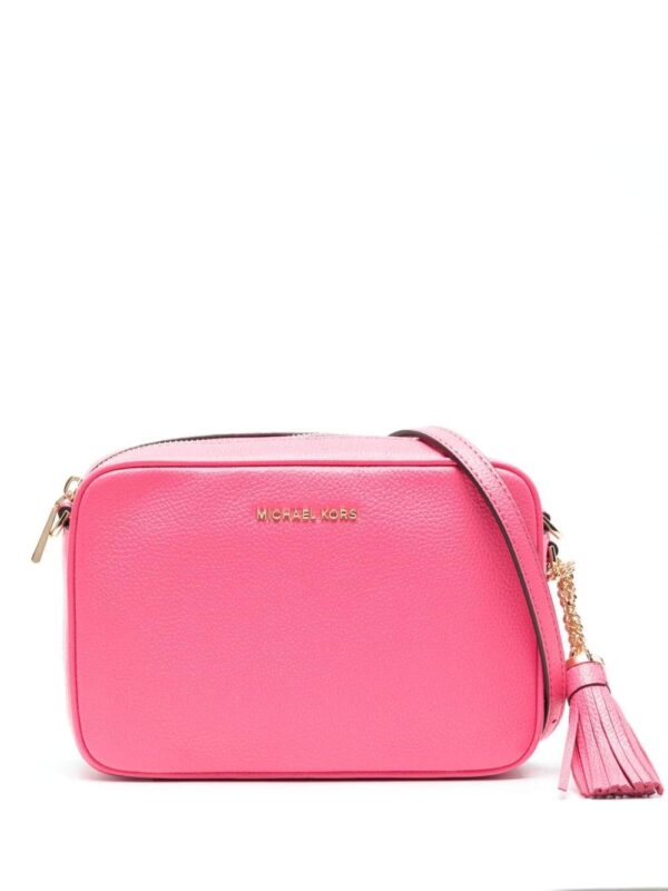 Michael Michael Kors logo-lettering leather crossbody bag