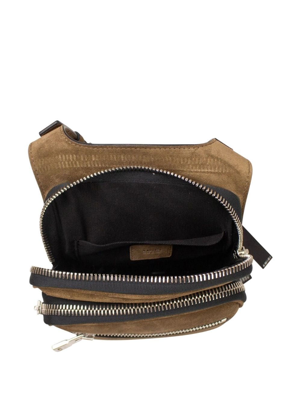 AMIRI logo-stamp suede hip pouch - Image 3