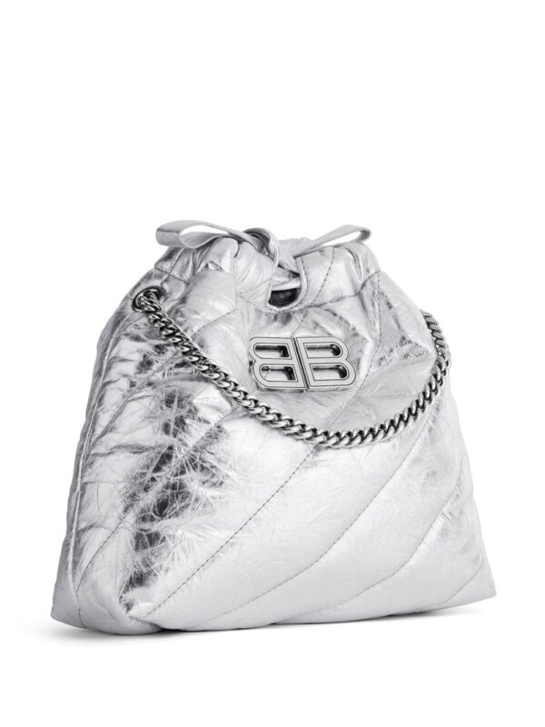 Balenciaga Crush XS  metallic crossbody bag - Image 4