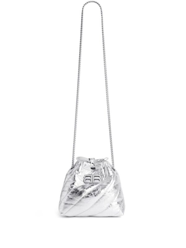 Balenciaga Crush XS  metallic crossbody bag