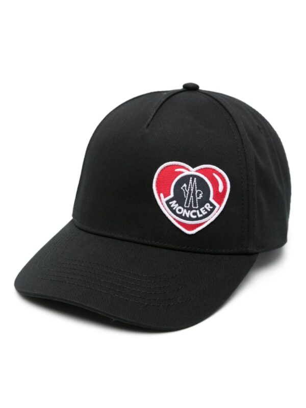 Moncler logo-patch cotton hat