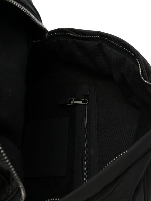 Moschino logo-patch quilted backpack - Image 5