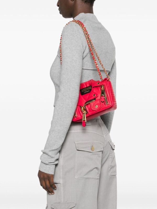 Moschino Biker leather shoulder bag - Image 2