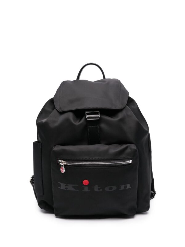 Kiton logo-print backpack