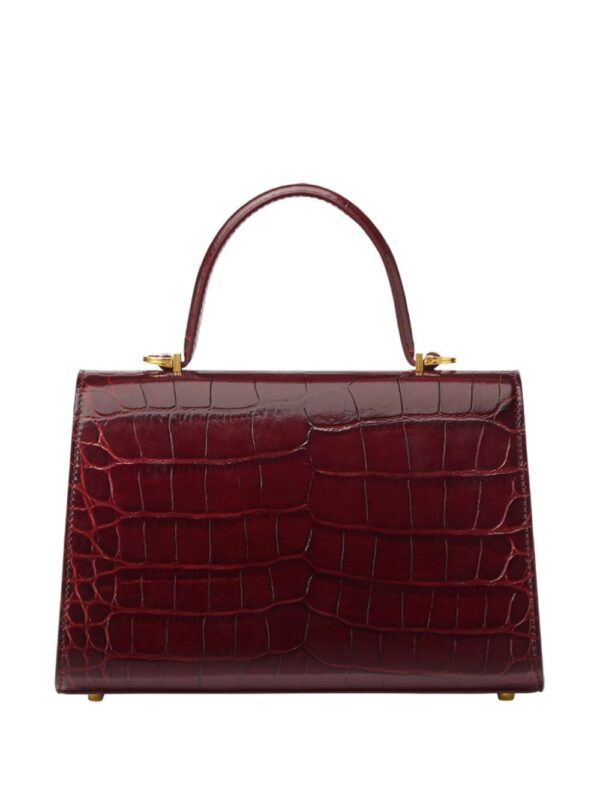 Versace crocodile-embossed leather tote bag - Image 3
