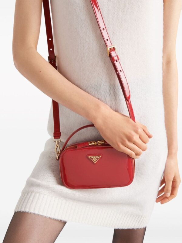 Prada Odette patent leather crossbody bag - Image 3