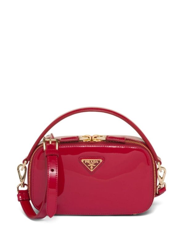 Prada Odette patent leather crossbody bag