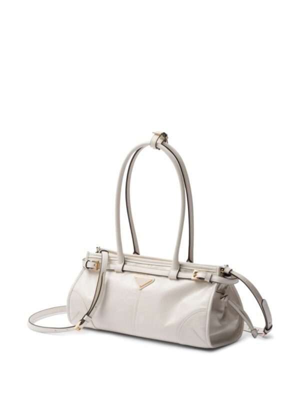 Prada medium enamel triangle logo two-way bag - Image 3