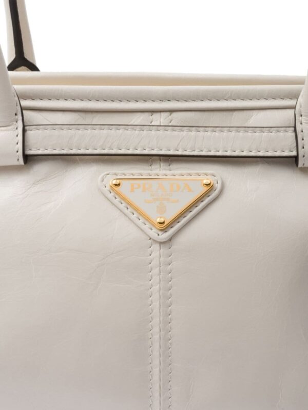 Prada medium enamel triangle logo two-way bag - Image 4